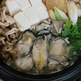 牡蠣の味噌鍋